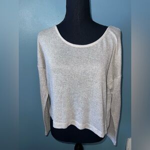 Happening in the Present gold Knit Top